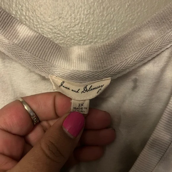 Jane and Delancey Dress - gray/white tie dye tiered sleeveless soft and cozy - Picture 4 of 8